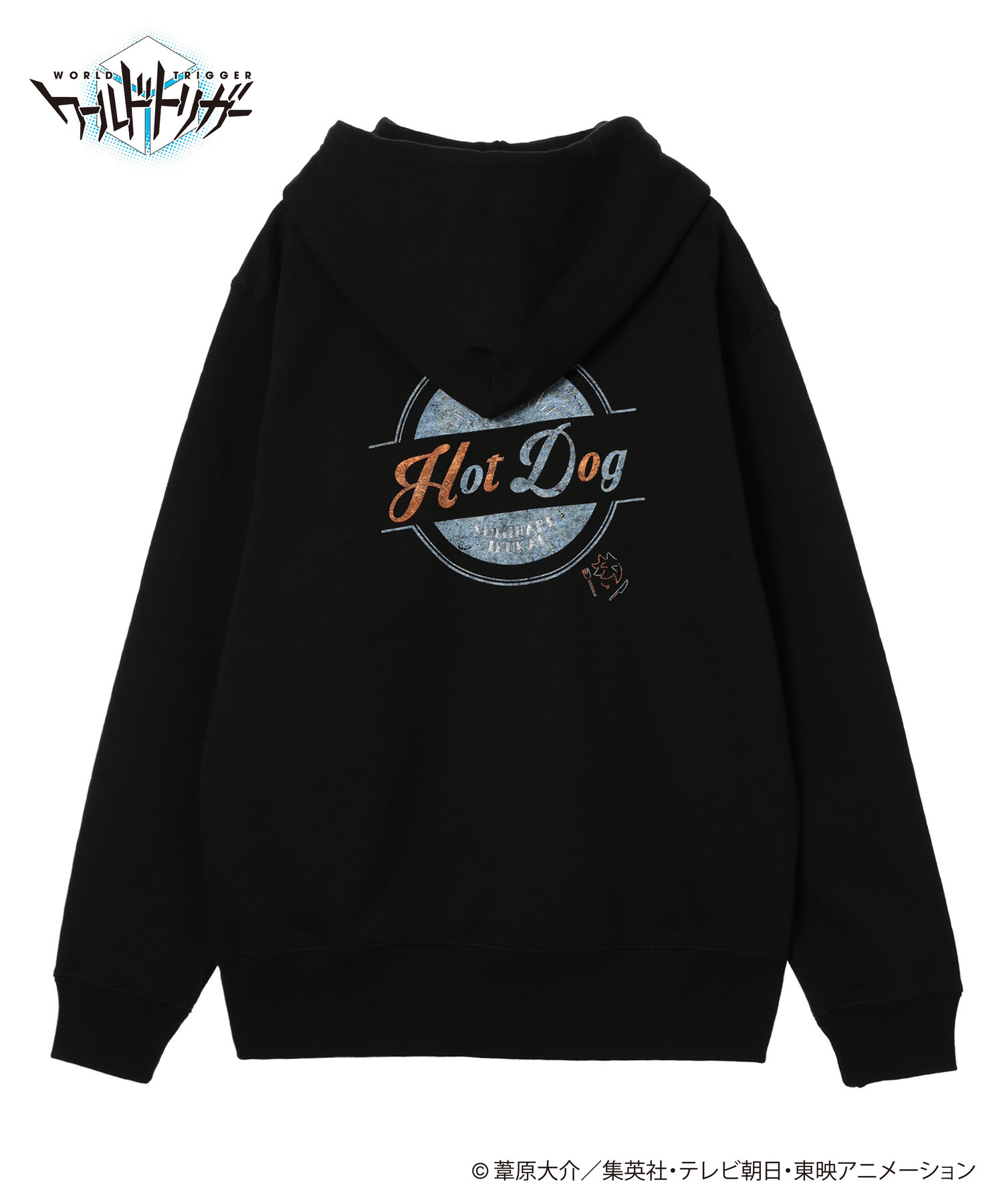 ワールドトリガー」【ステッカー付】プリントデザインZIPパーカー_犬飼