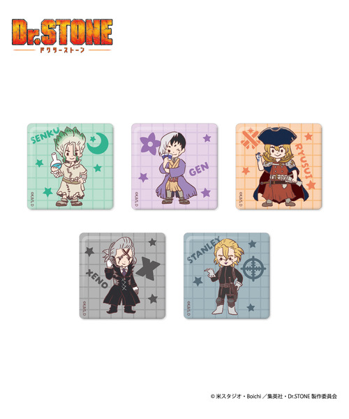 Dr.STONE（ドクターストーン）_つや消し缶バッジセット_ 石神千空