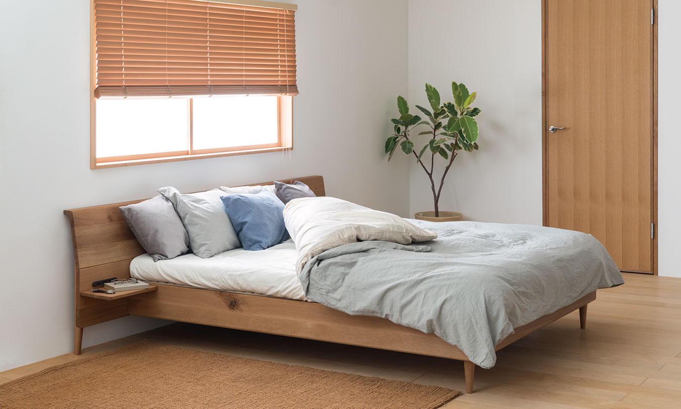 月光 ヘッドレスベッド ベッドフレームのみ | 飛騨産業株式会社【公式