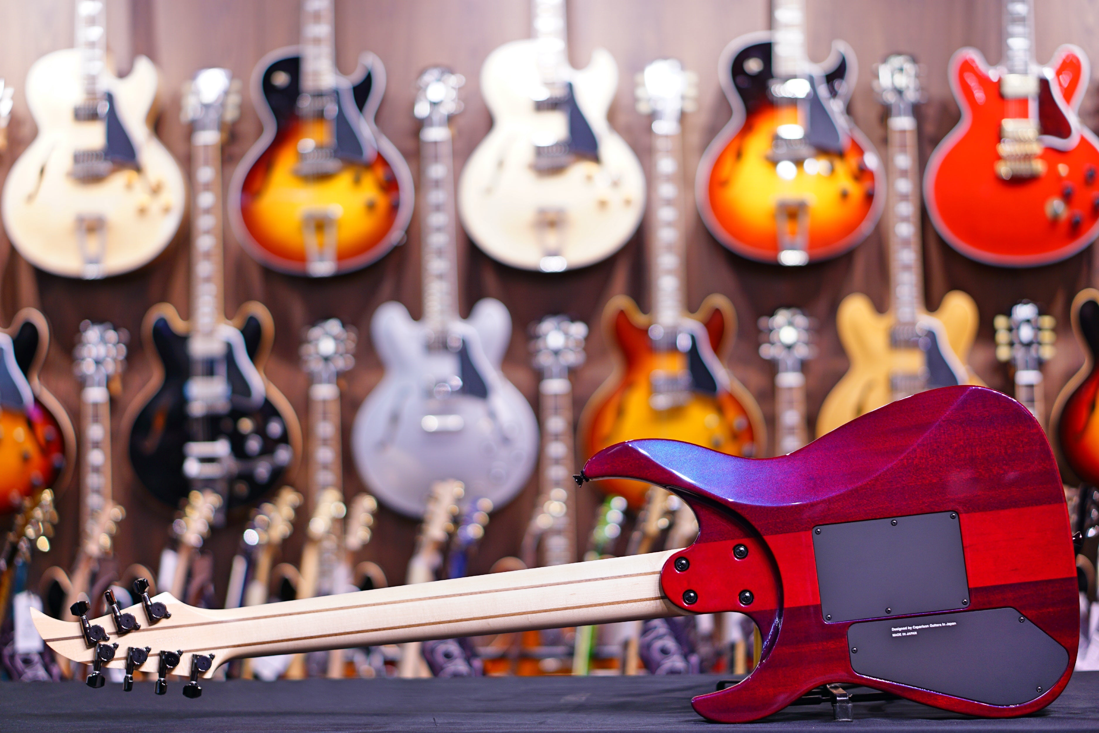 Caparison Dellinger Prominence Trans. Spectrum Red 7 string