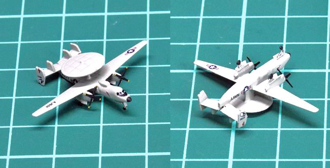 1/700「E-2C ホークアイ」製作＆完成写真 – 艦船模型製作代行モデル