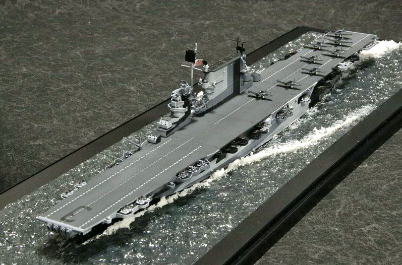 模型誌作例41】1/700航空母艦「サラトガ」 – 艦船模型製作代行モデル