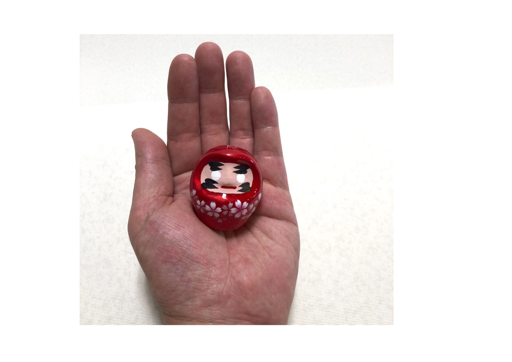 ひろじぃ くりすたるあーと工房 / 桜咲く つや福だるま（願掛け） 小