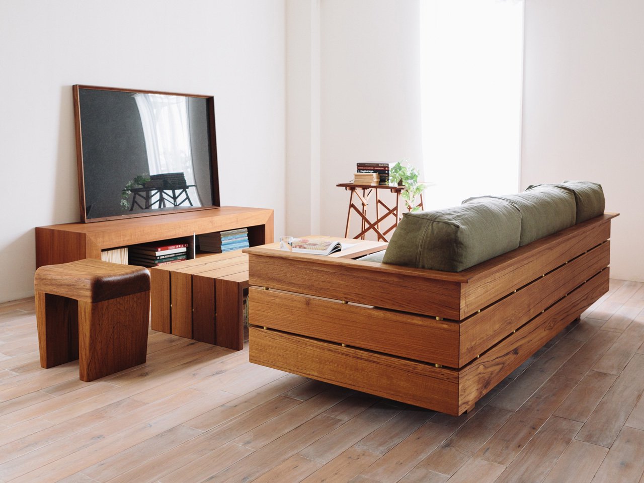 L'ecume ヴィンテージ チーク スツール 仕上済 147618118.jpg?v