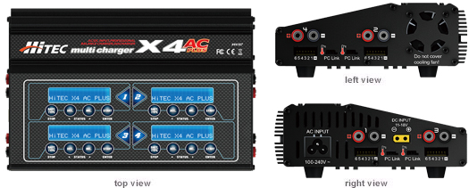 MULTI CHARGER X4 AC PLUS 充放電器 | Hitec Multiplex Japan Inc.