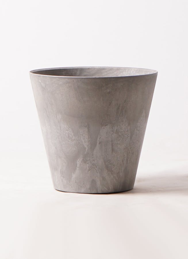 鉢カバー アートストーン ラウンド 8号鉢用 グレー | 鉢カバー・植木鉢