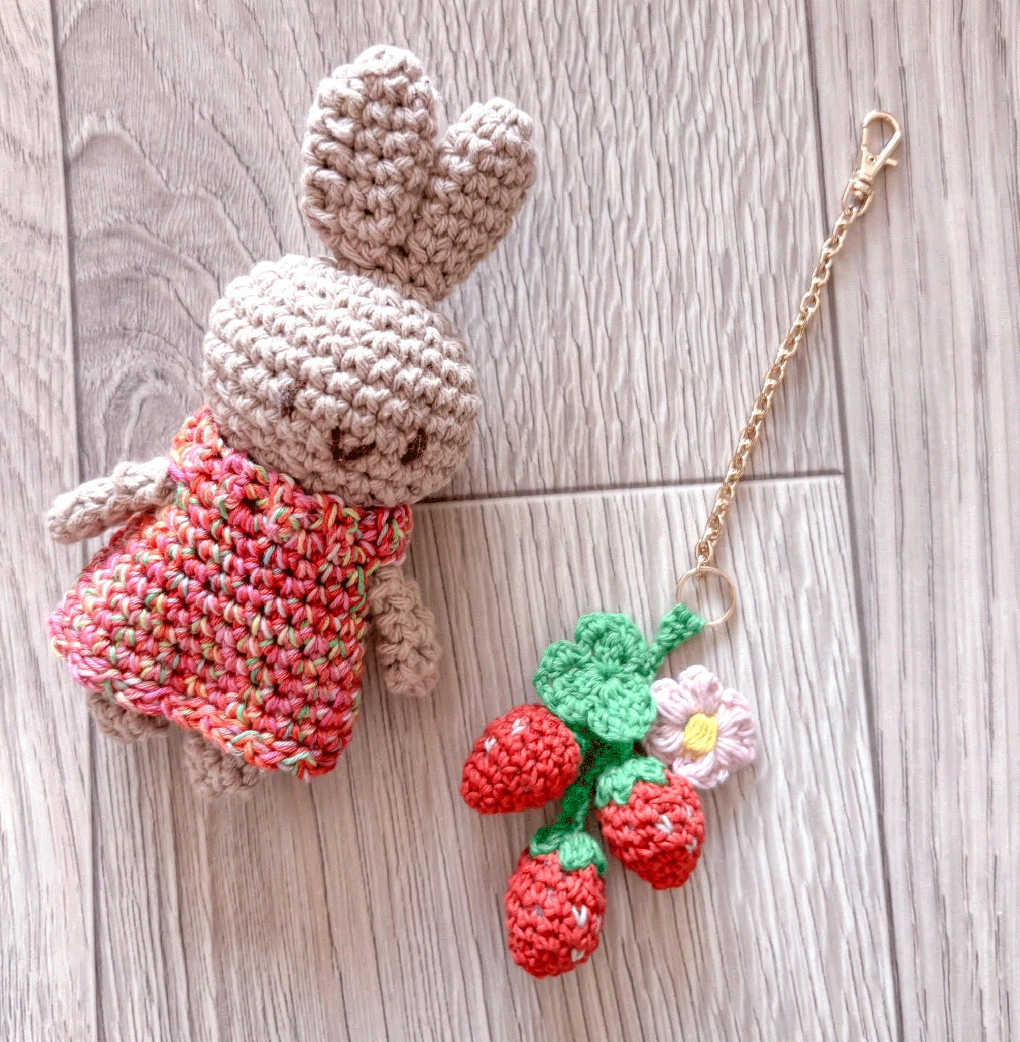 いちごクロッシェ /ふんわり彩るひだまりカラーの小物コレクション＜月