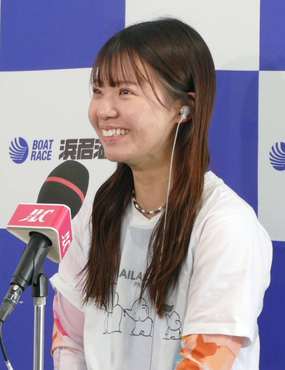 ボートレース】川井萌が復帰後初勝利に笑顔「タオルを掲げて応援して