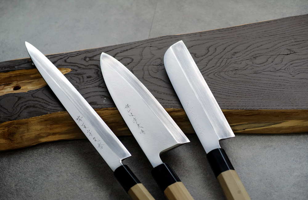 堺一文字光秀 銀三鋼 霞研 柳刃包丁