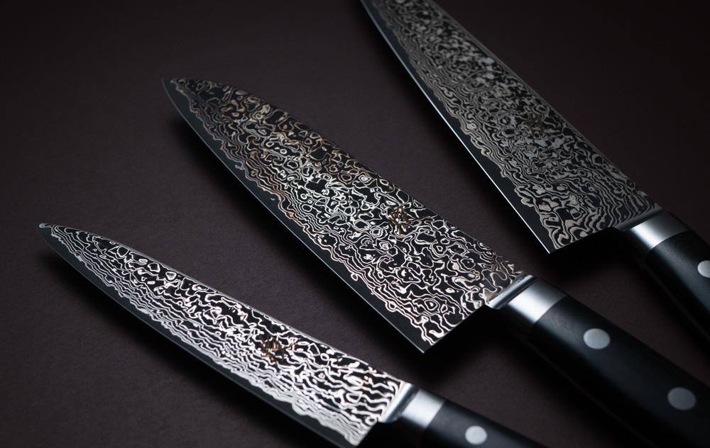 煌 本鍛造 粉末ハイスダマスカス鋼 牛刀 – 堺一文字光秀