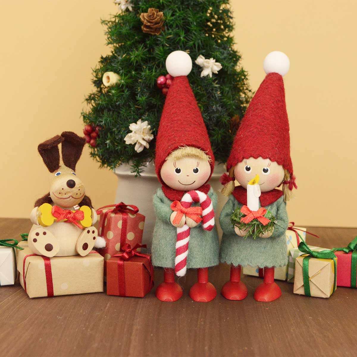 NORDIKA nisse ノルディカ ニッセ クリスマス 木製人形 ( キャンドルを