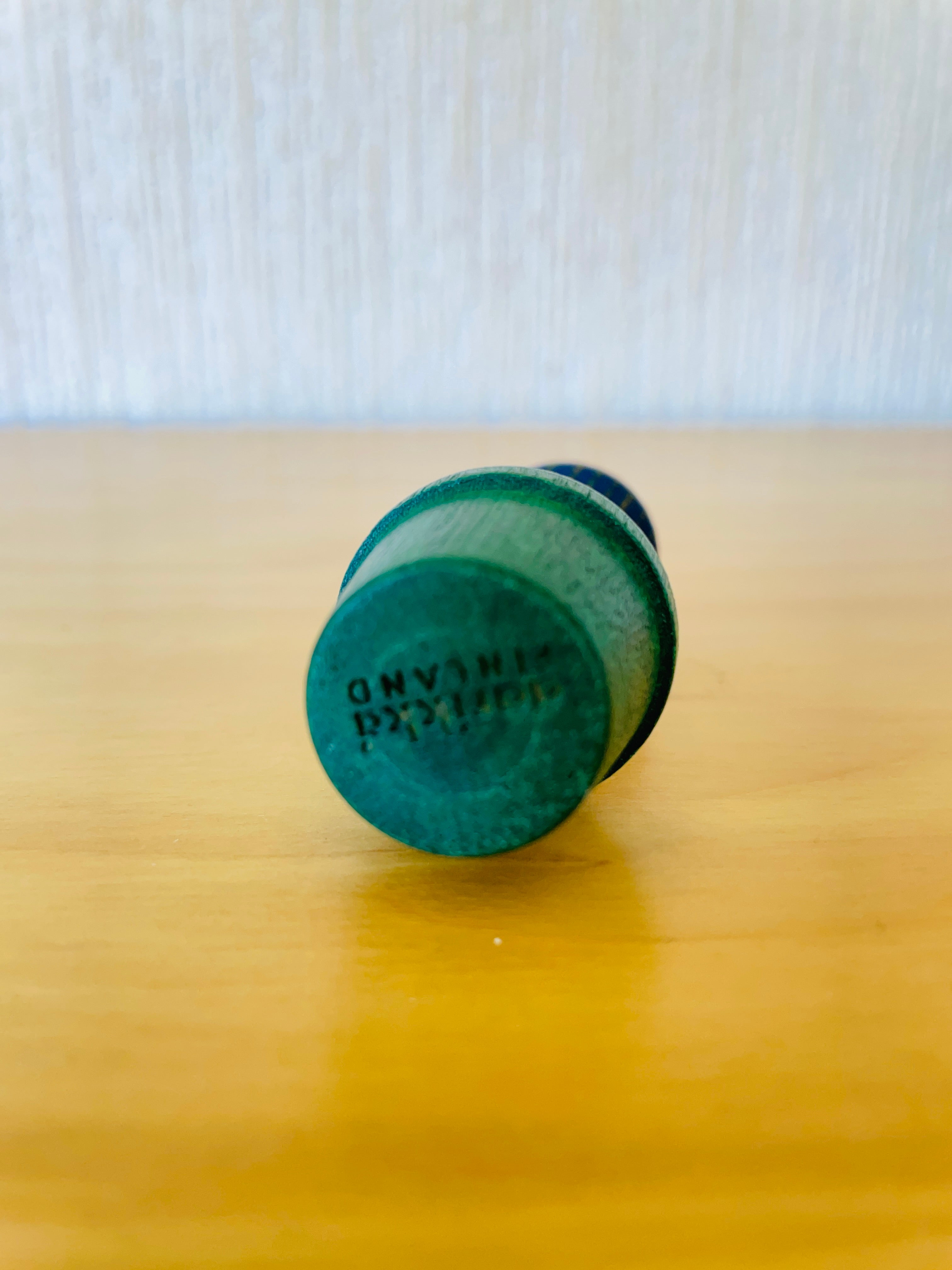 Aarikka/アーリッカ/チューリップのオブジェ/木製/ブルーxグリーン