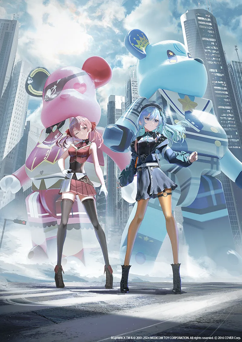 星街すいせい」、「宝鐘マリン」デザインの「BE@RBRICK」が登場