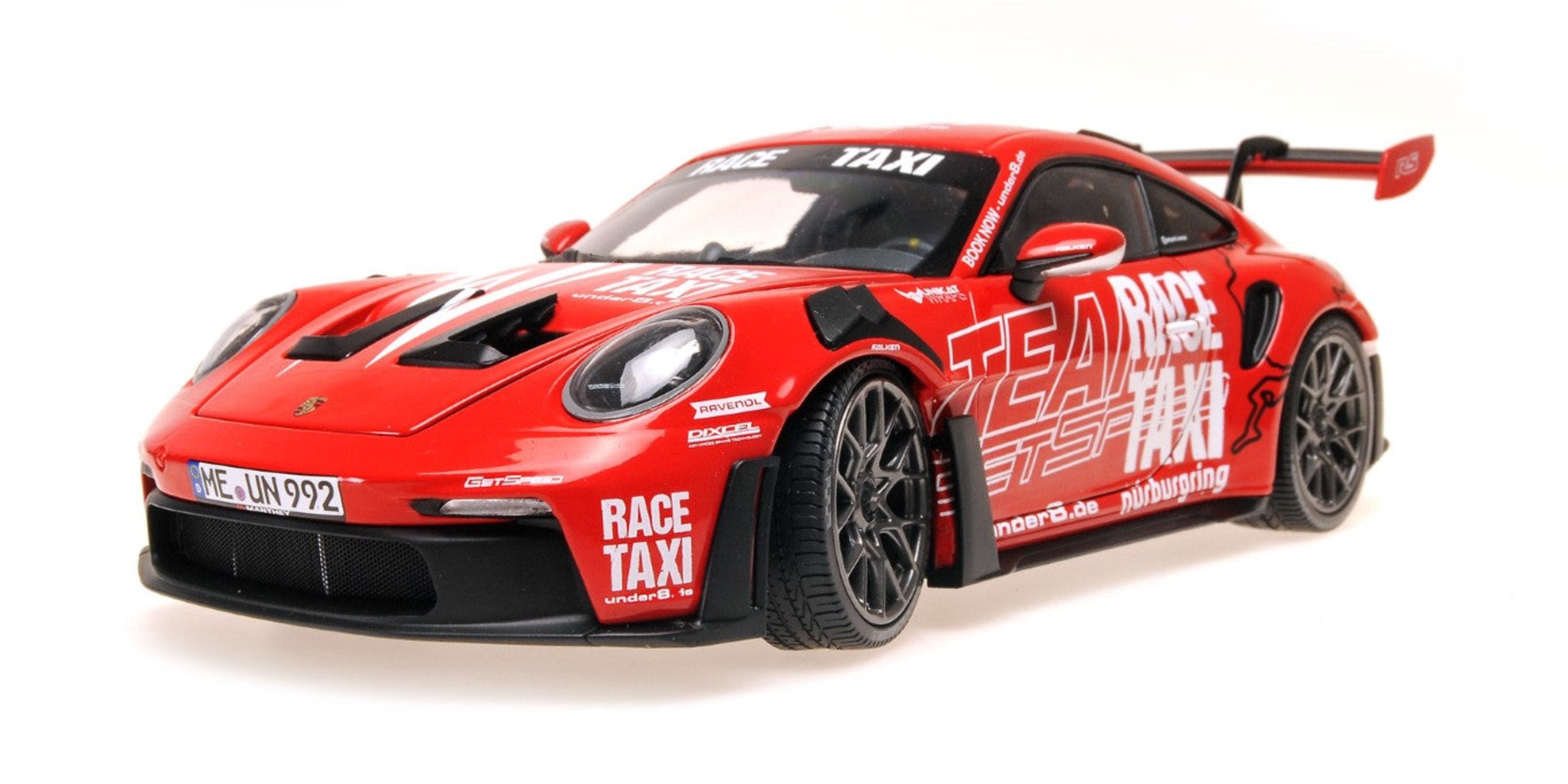 MINICHAMPS 1:18 PORSCHE 911 (992) GT3RS 2024 RED GETSPEED RACE