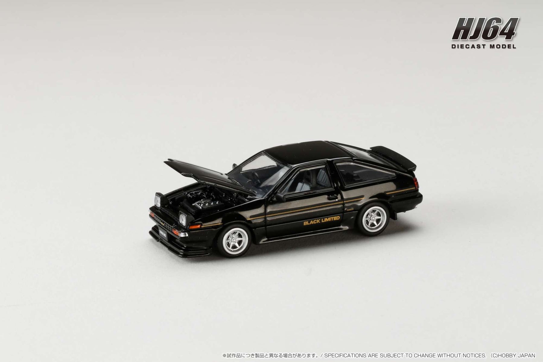 Hobby Japan 1:64 Toyota SPRINTER TRUENO GT APEX (AE86) BLACK