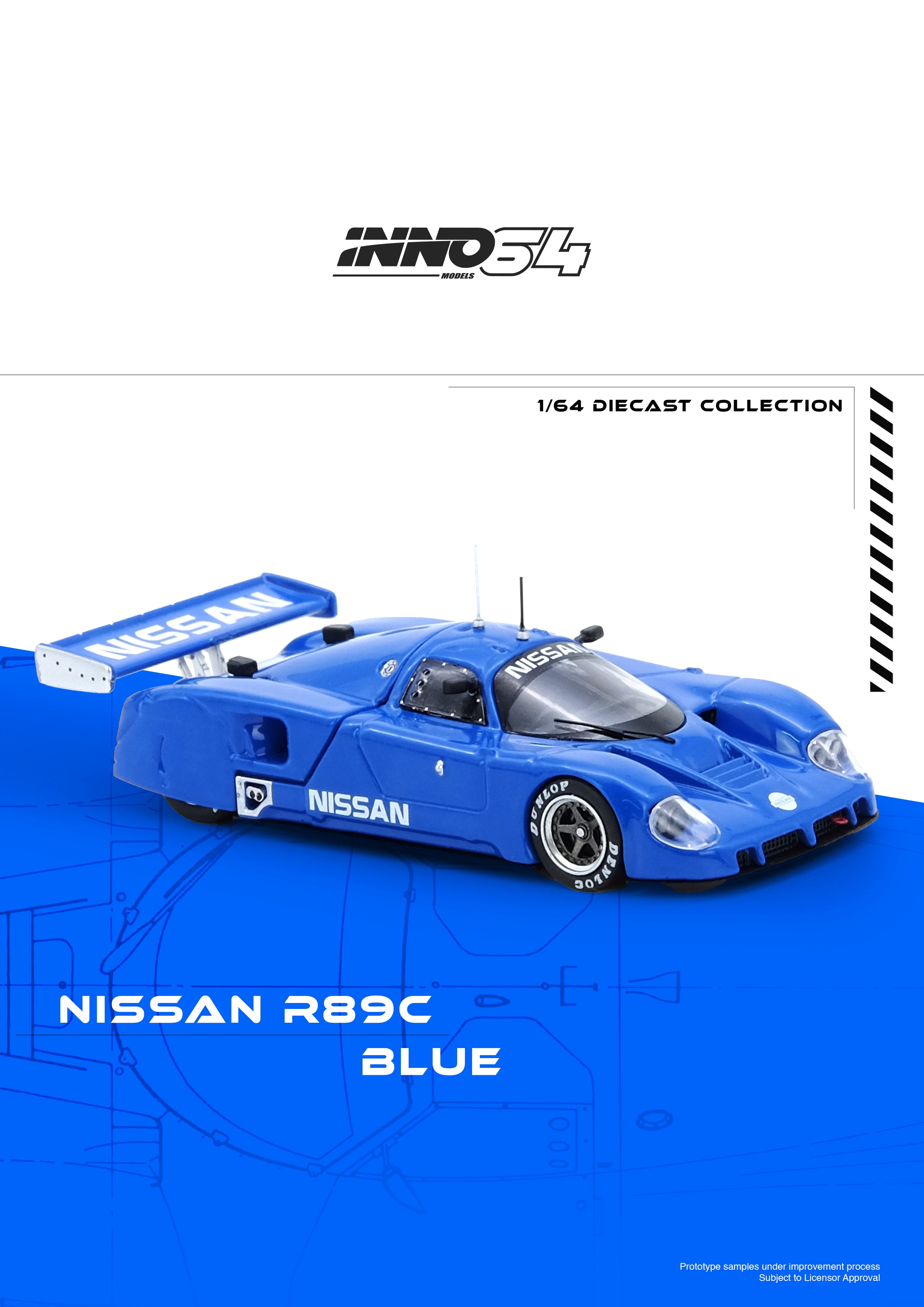 Inno64 1:64 NISSAN R89C Blue IN64-R89C-BL – Horizon Diecast