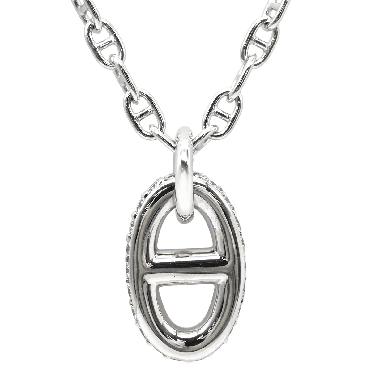 HERMES エルメス キューブ型Hペンダントトップ 白 HERMES エルメス