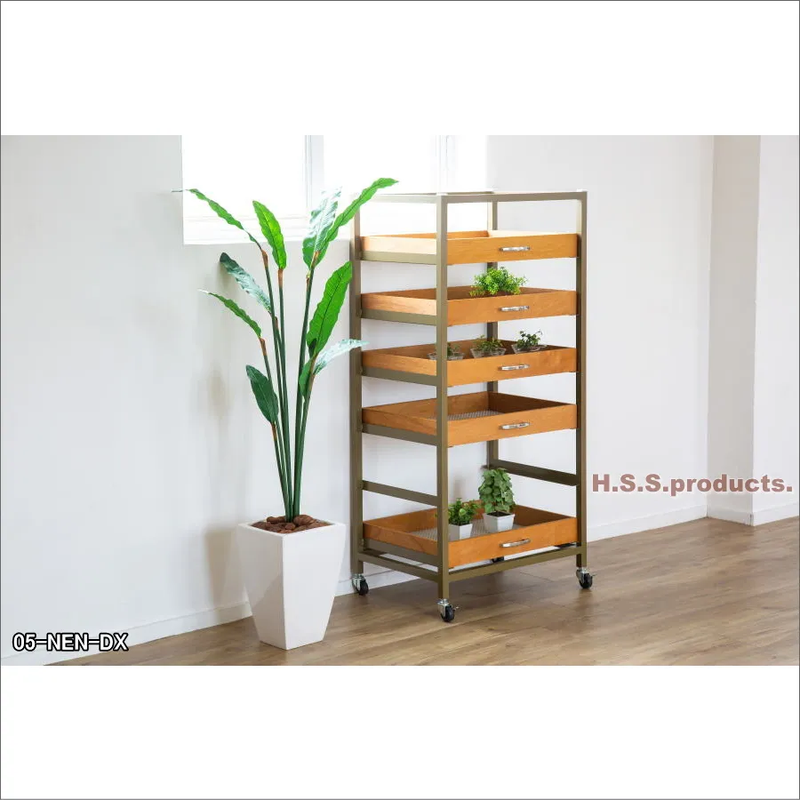 05-NEN-DX 粘土作品乾燥棚（キャスター仕様）6段タイプ