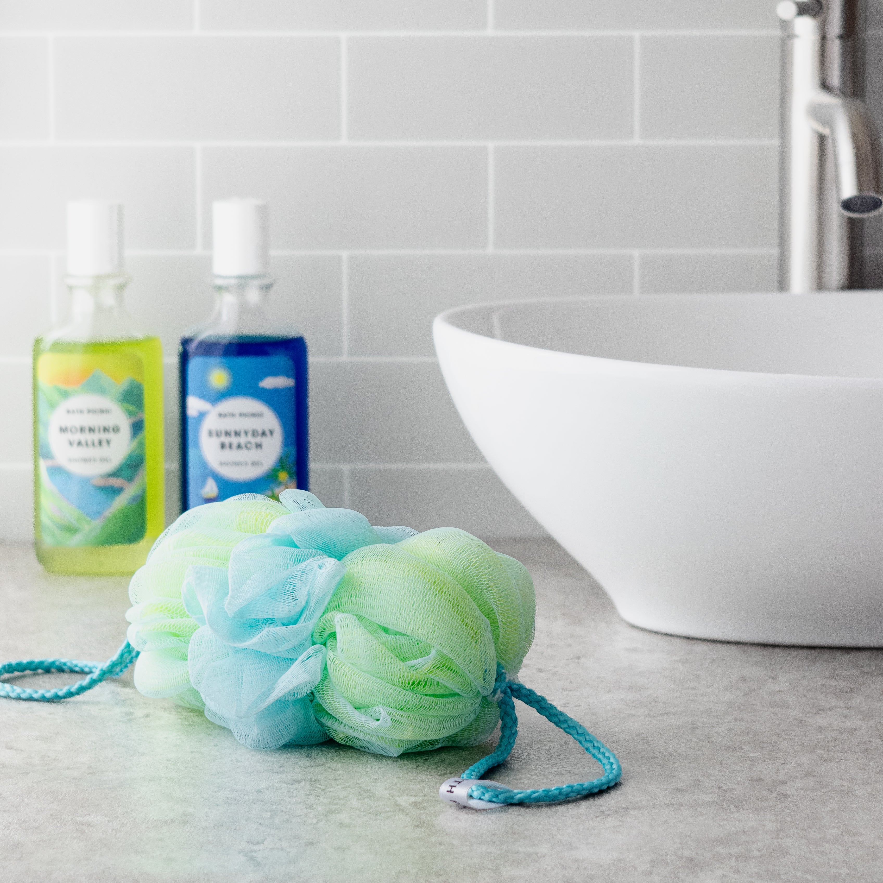 ぐーんと伸びて背中も洗えるボディスポンジ – ICE CREAM PICNIC