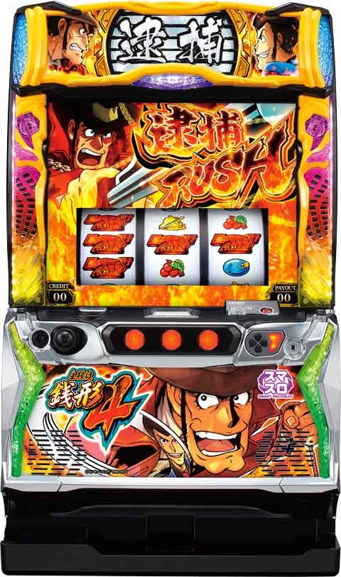 平和グループのスマスロ第二弾、パチスロ新台「L主役は銭形4」PV・機種