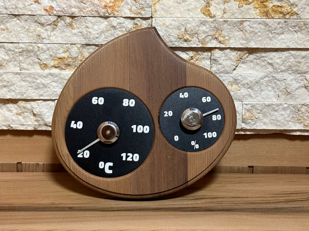 レッドシダー 温湿度計 | 最大120℃ | 杉製 | 軽量 | 高耐久 | サウナ用
