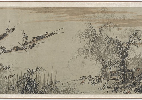 Fishermen on an Autumn River 明（傳）戴進秋江漁樂圖卷 - National