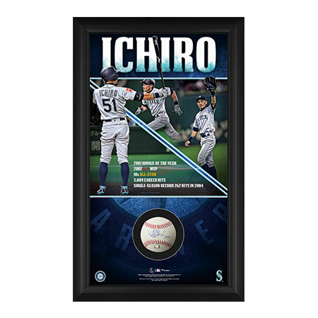 イチロー引退記念】直筆サインボール 特製フレームボックス入り豪華