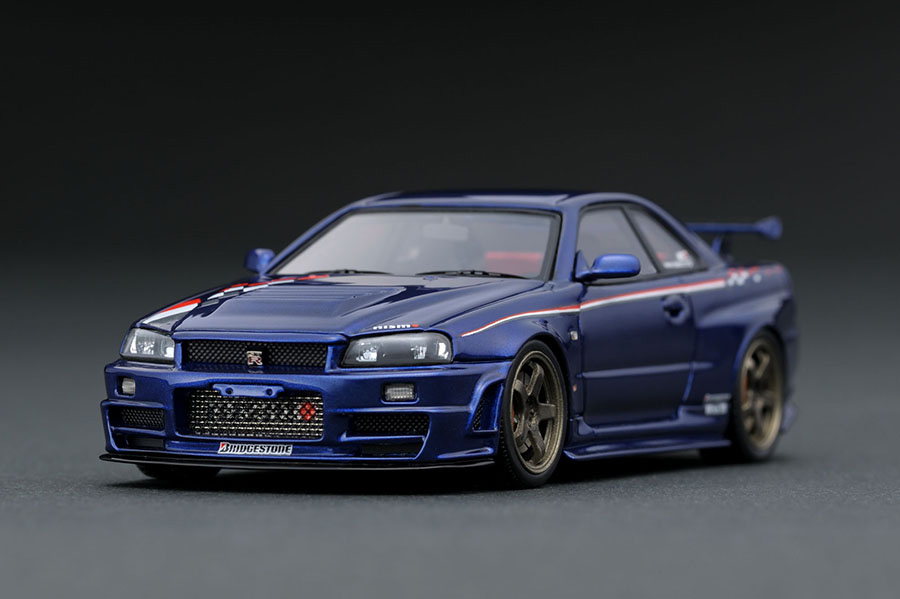 IG1770 1/43 Nismo R34 GT-R Z-tune Bayside Blue Tokyo Auto Salon