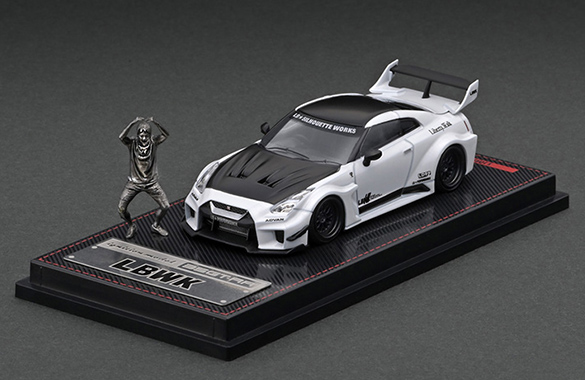 IG2388 1/64 LB-Silhouette WORKS GT Nissan 35GT-RR Pearl White With