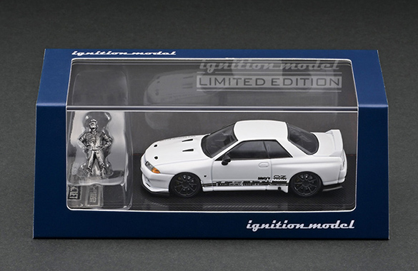 IG2389 1/64 TOP SECRET GT-R (VR32) White With Mr.Nagata ※メタル