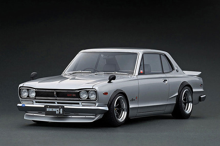 IG3614 1/18 Nissan Skyline 2000 GT-R (KPGC10) Silver | LINE UP