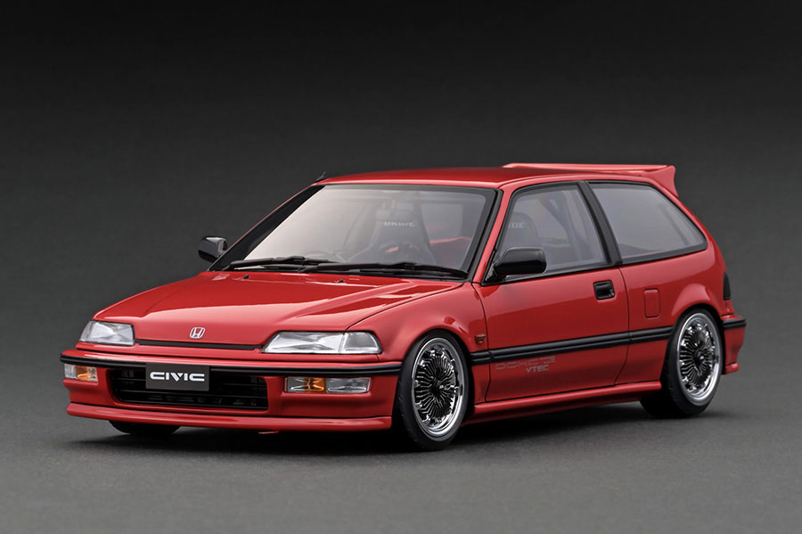 IG3127 1/18 Honda CIVIC (EF9) SiR Red | LINE UP | [公式] ignition