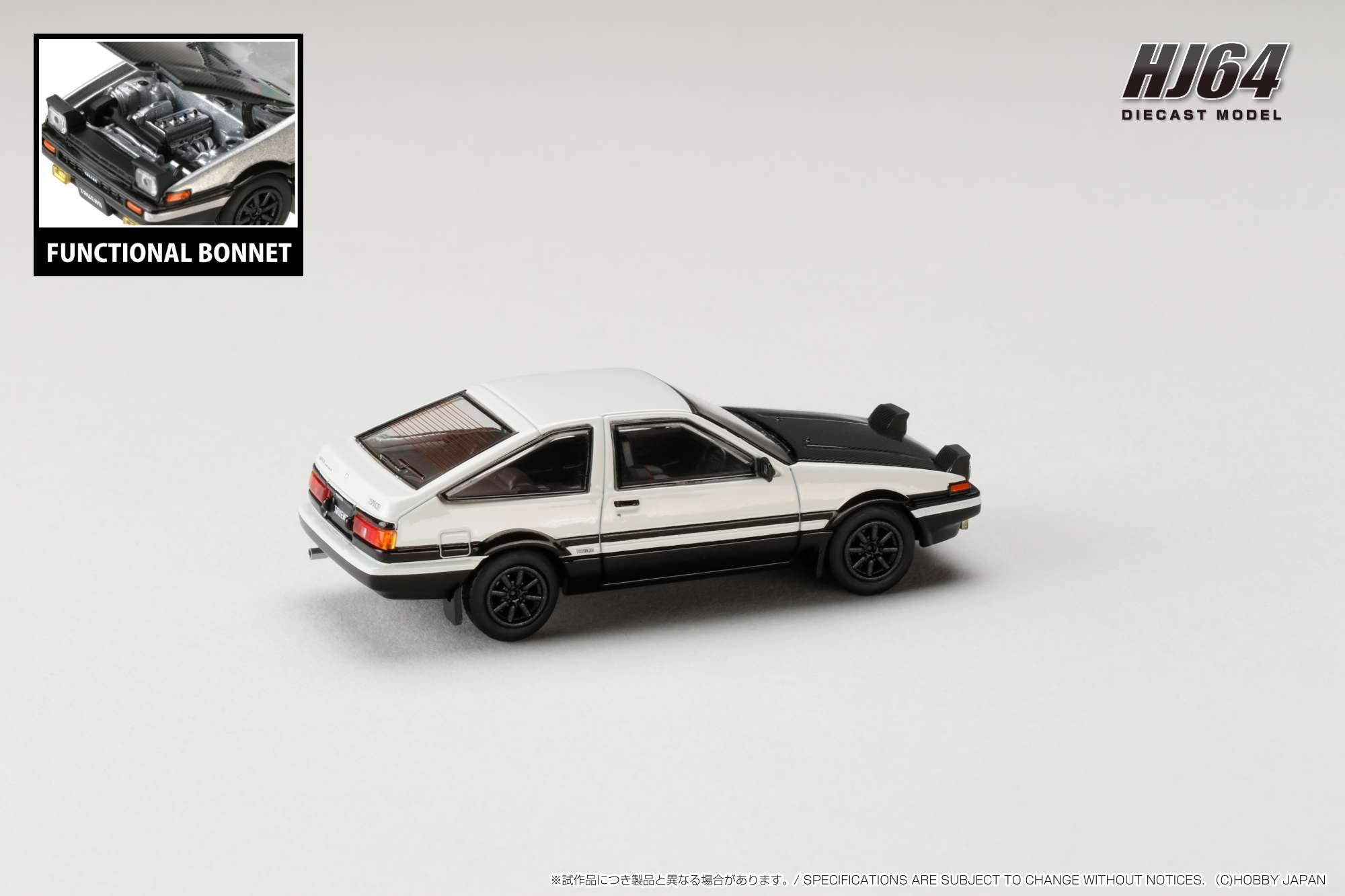 Hobby Japan HJ641052BWB Toyota SPRINTER TRUENO GT APEX (AE86) JDM