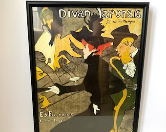 トゥールーズ・ロートレックの「Divan Japanois」の版画、アール