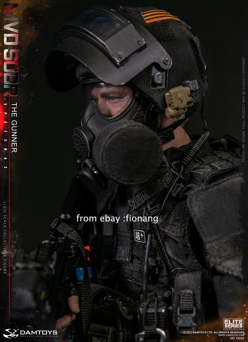 DAMTOYS : 1/6 RUSSIAN SPETSNAZ MVD SOBR PKM GUNNER NO.78095