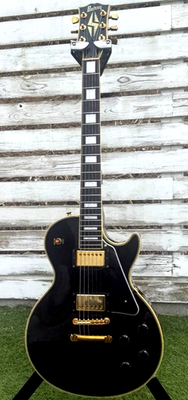 Burny RLC-70 Les Paul Custom '60 Model Electric Guitar Black From