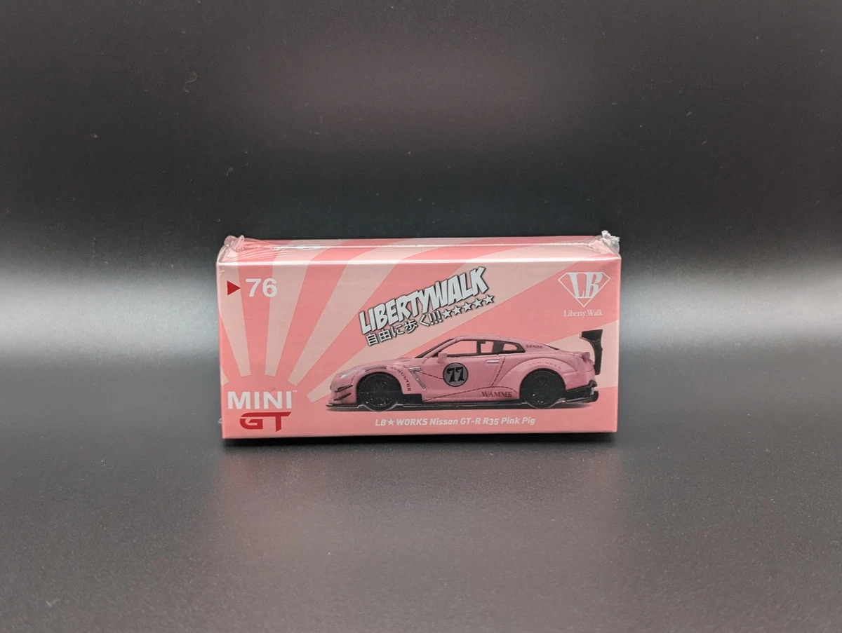 1:64 MINI GT LB WORKS Nissan GTR Pink Pig #76 RHD | eBay