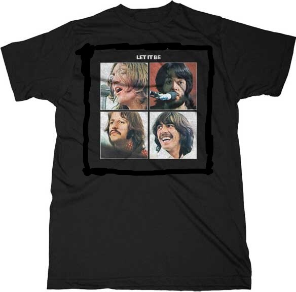 THE BEATLES Let It Be T SHIRT S-M-L-XL-2XL New Official Hi