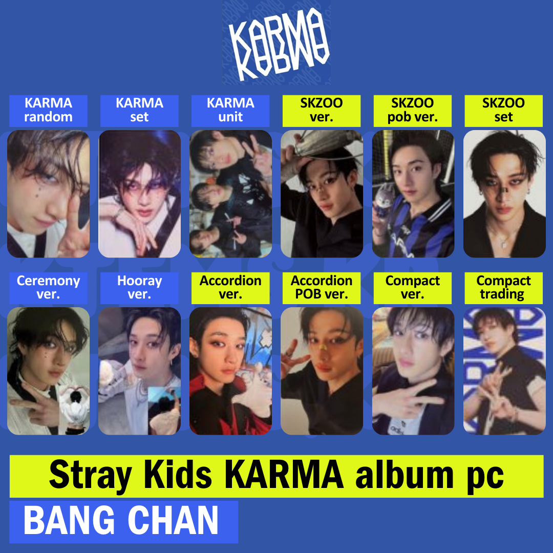 Stray Kids KARMA BangChan photocard album Accordion SKZOO Ceremony