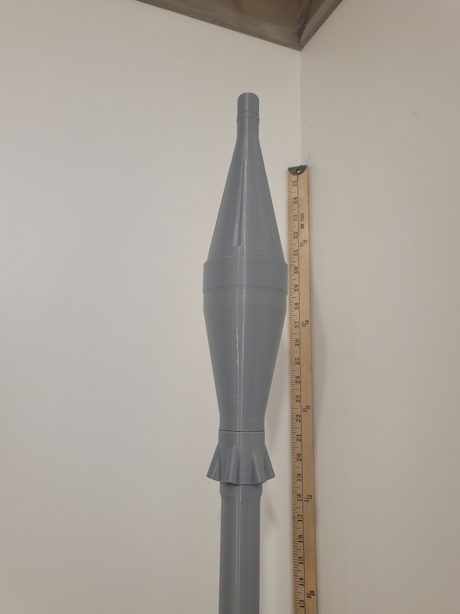 3D Printed RPG-7 Rocket - FAKE - COSPLAY - Reenacting - Life Size