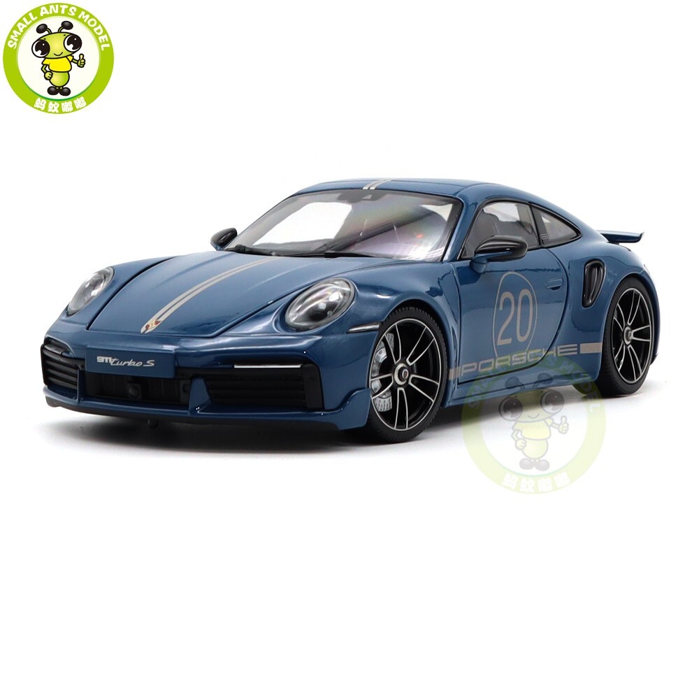1/18 Minichamps Porsche 911 992 Turbo S 20th Anniversary Blue