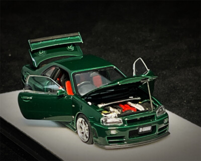 PGM 1:64 R34 Z-TUNE Green Diecast Model Car | eBay