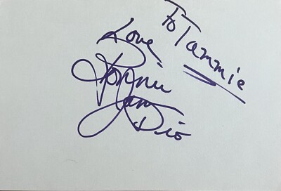 Ronnie James Dio Signed Autographed 4x6 Index Card Vintage Rock N