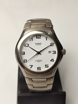 Titanium Watch CASIO LINEAGE 2719 LIN-168 Titanium 5bar Date Casio
