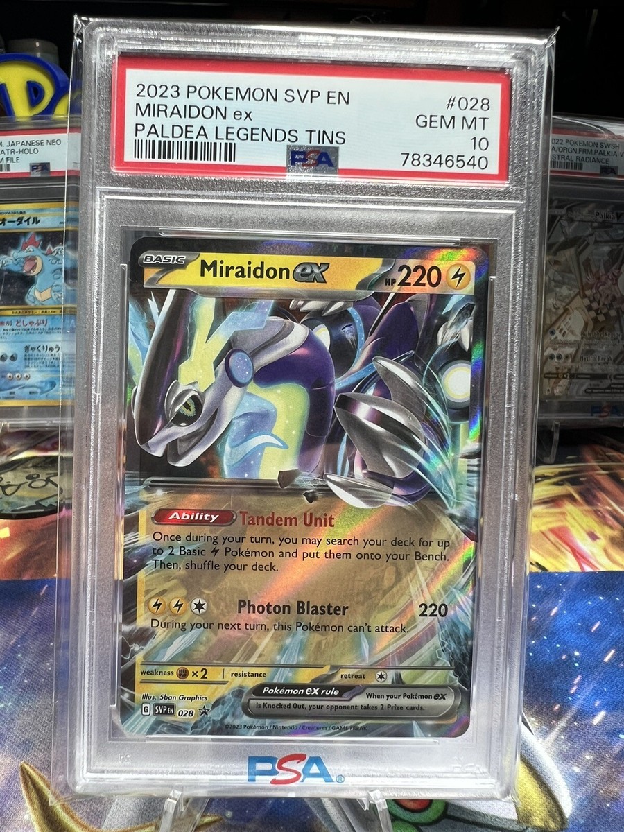 Pokemon Miraidon EX SVP028 Black Star Promo Card PSA 10! | eBay