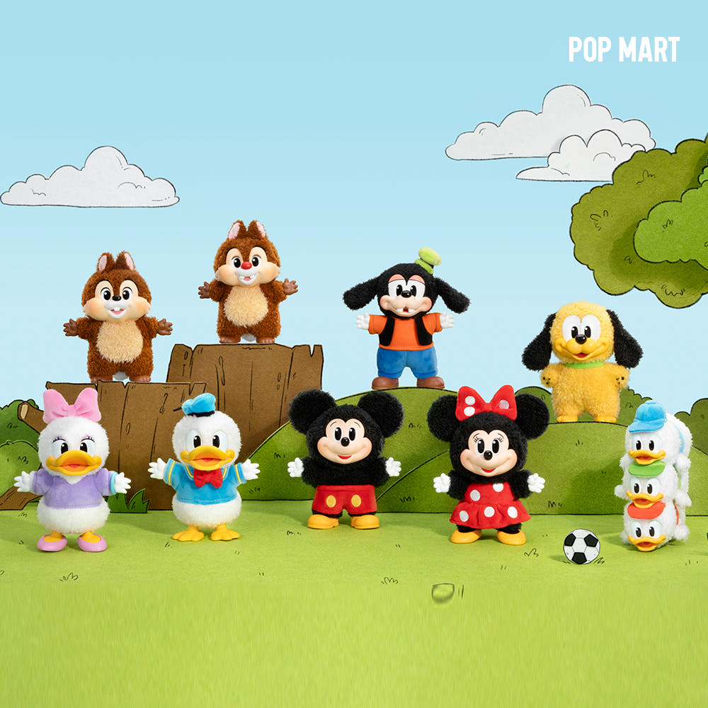 100% Authentic POPMART MICKEY FAMILY Cute Together Keychain Series