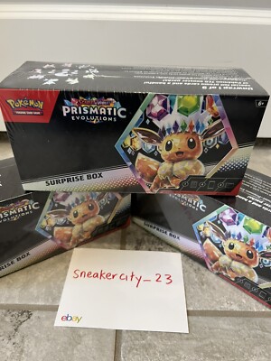 🔥 Pokemon Prismatic Evolutions Surprise Box w/ Mystery Promo