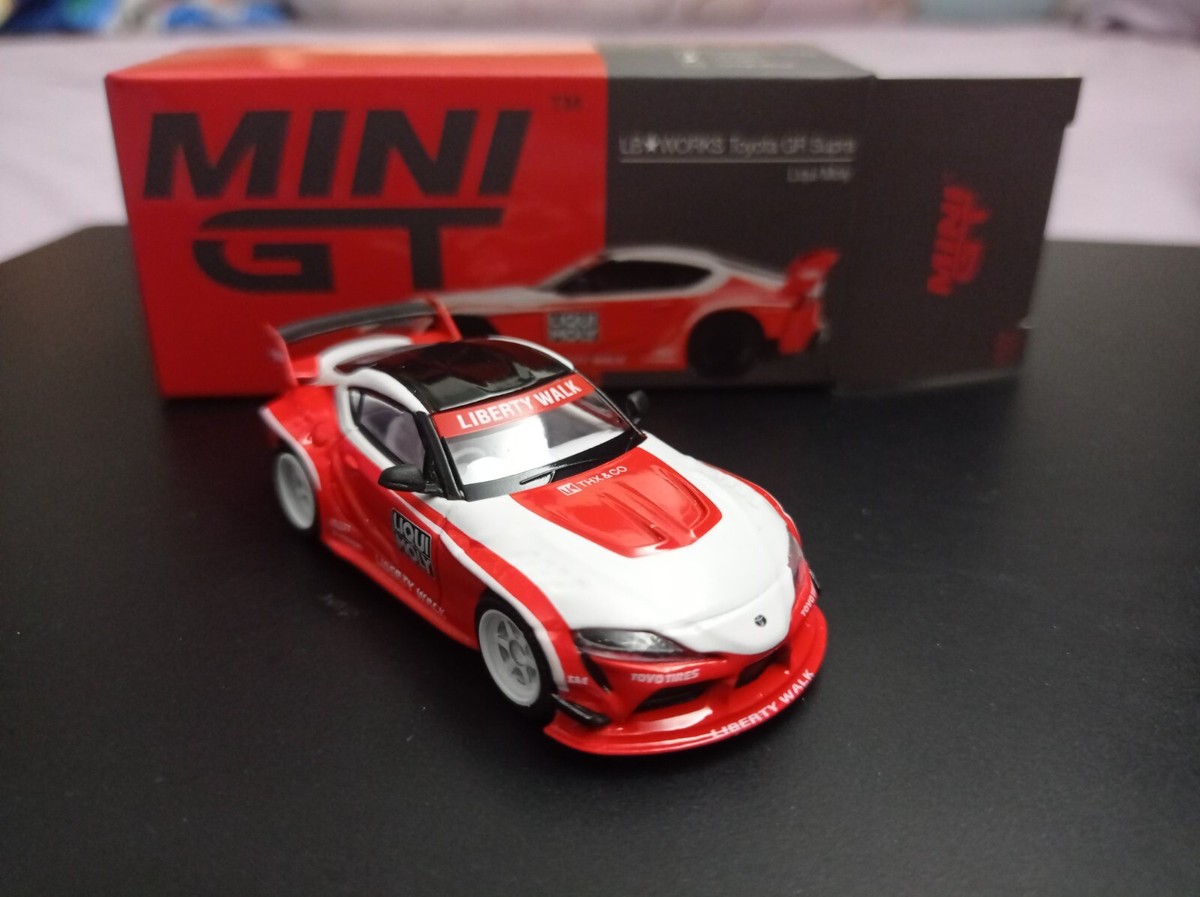 MINI GT 290 Chase (opened) LB WORKS Toyota GR Supra Liqui Moly RHD