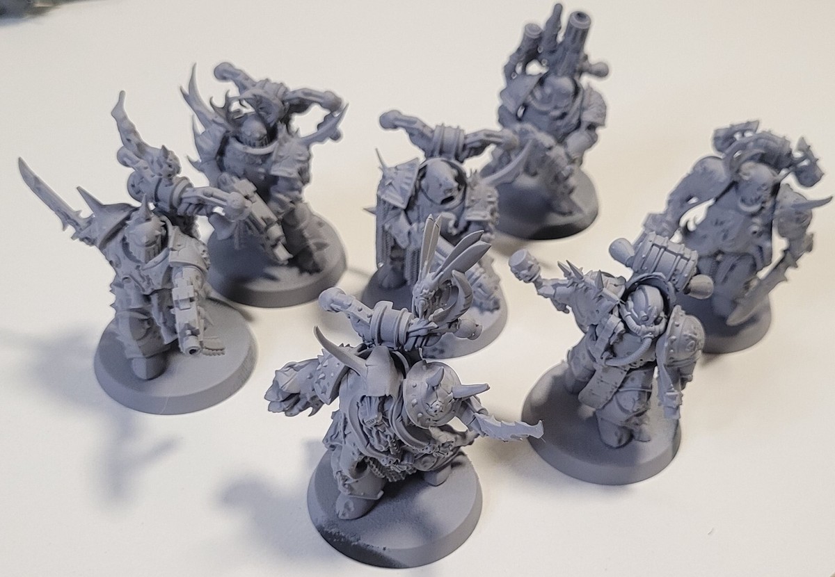 7x PLAGUE MARINES Death Guard DARK IMPERIUM *Built* Warhammer 40k
