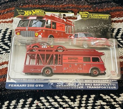 Hot Wheels Team Transport Ferrari 250 GTO And Fiat 642 Rn2